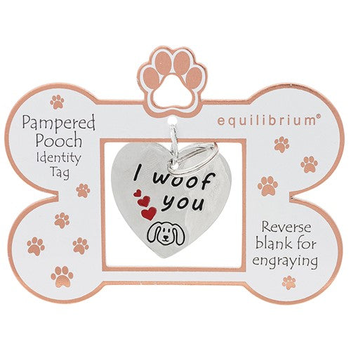 Equilibrium ID Dog Name Tag - I Woof You