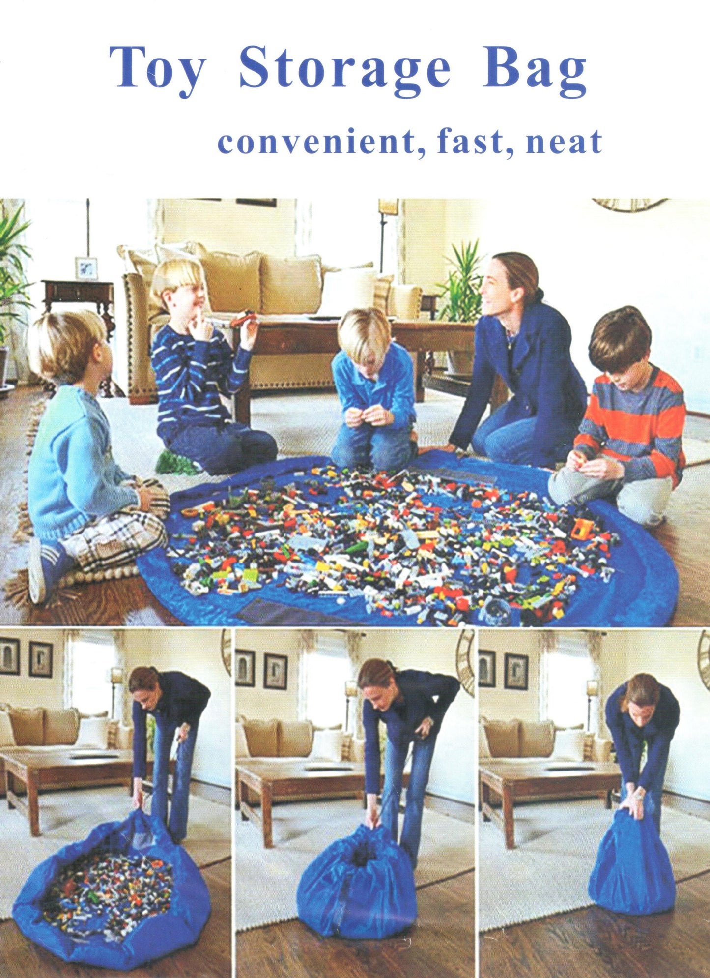 Toy Mat Easy Pick Up Floor Tidy