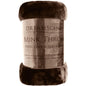 Faux Fur Throw - Brown